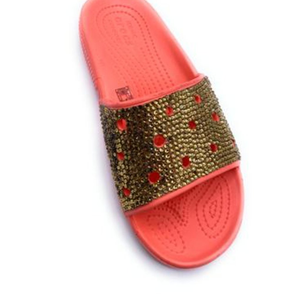 Classic Blinged Slide Sandals - Picture 6 of 7